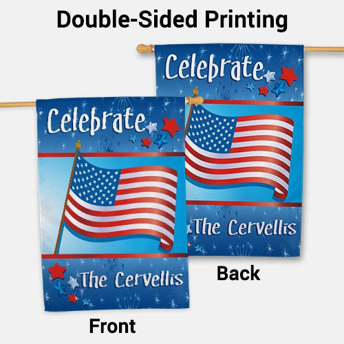 July 4th House Flag
