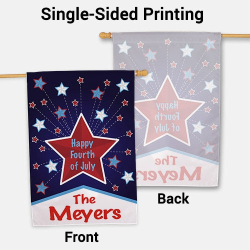 Fourth of July House Flag