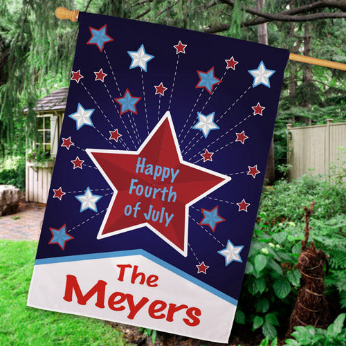 Fourth of July House Flag