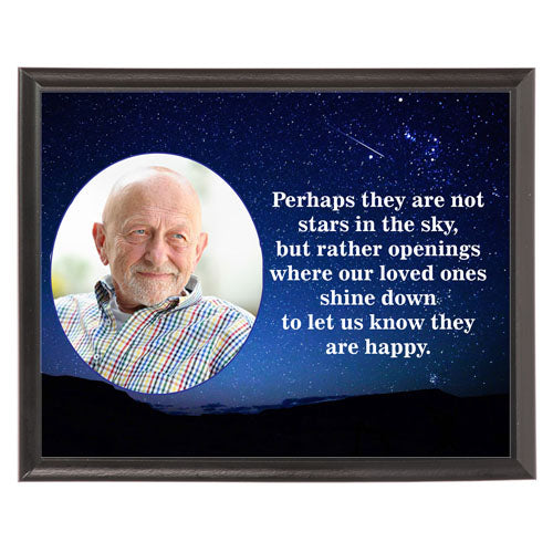 Memorial Stars Photo Plaque