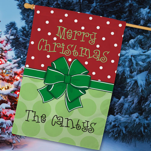 Merry Christmas House Flag