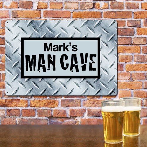 Personalized Man Cave Metal Sign