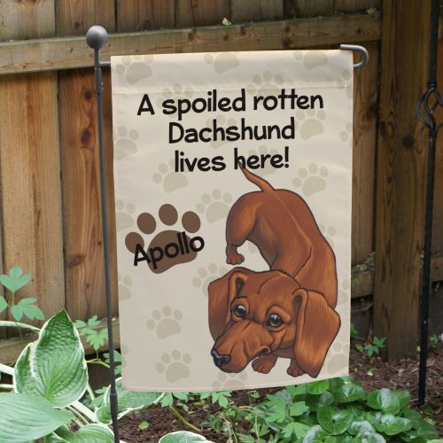 Spoiled Dog Garden Flag
