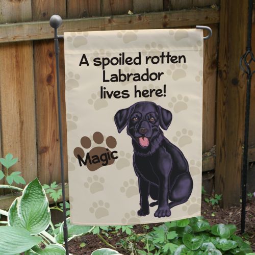 Spoiled Dog Garden Flag