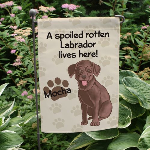 Spoiled Dog Garden Flag
