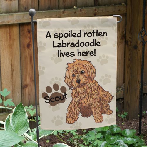 Spoiled Dog Garden Flag