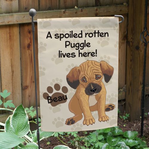 Spoiled Dog Garden Flag