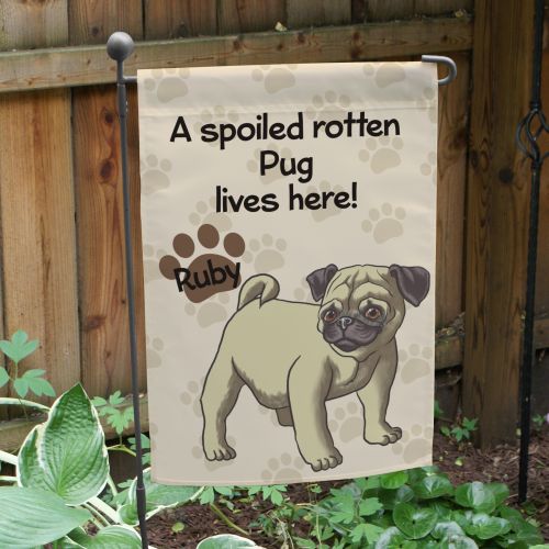 Spoiled Dog Garden Flag