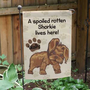 Spoiled Dog Garden Flag