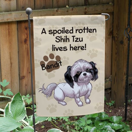 Spoiled Dog Garden Flag