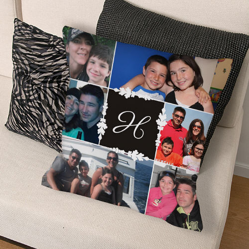 Photo Collage Throw Pillow