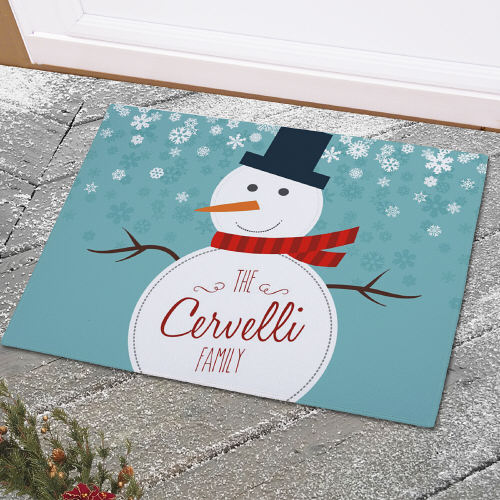 Snowman Doormat