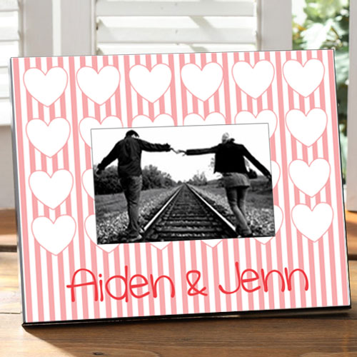 Valentine's Stripes Frame