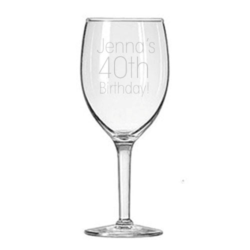 Birthday Wine Glass