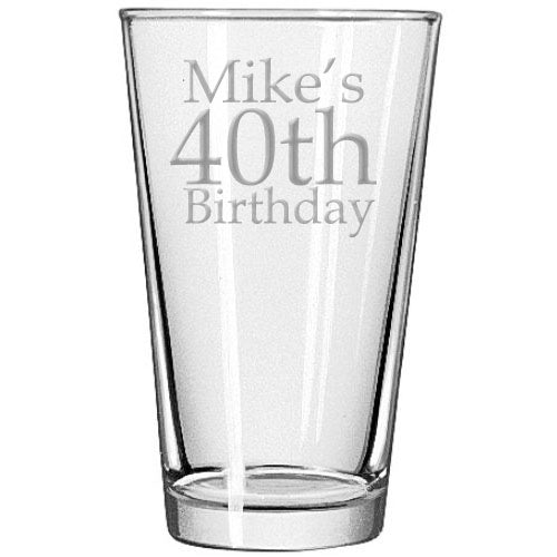 Birthday Pint Glass