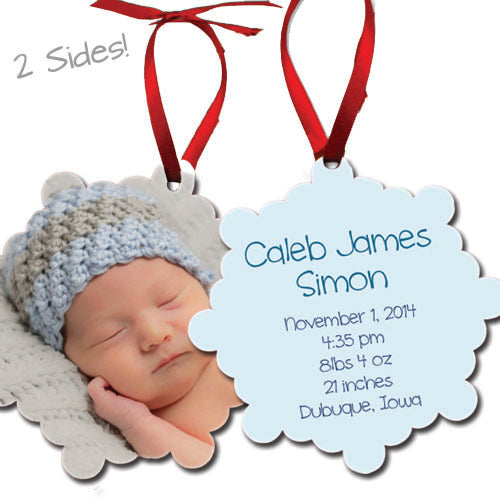 Birth Info Ornament