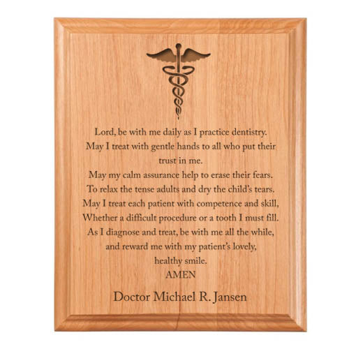 Dentist Prayer Plaque