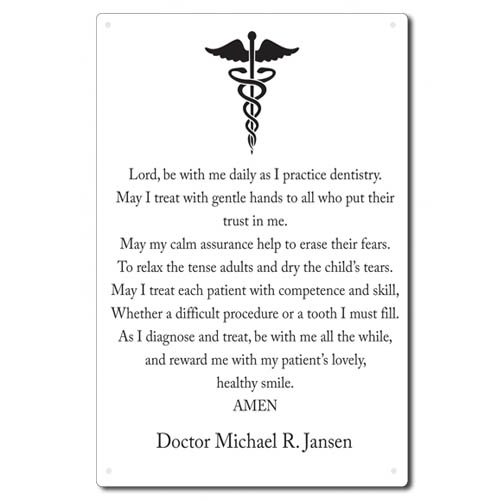 Dentist Prayer Sign