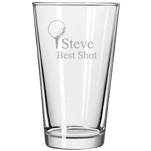Golf Pint Glass
