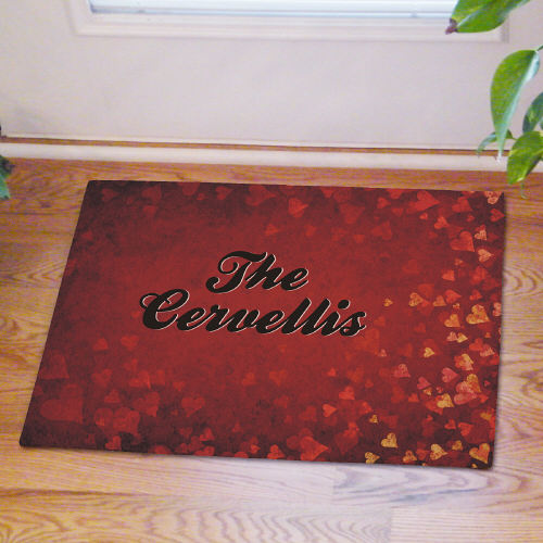 Hearts Welcome Mat