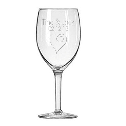 Heart Wine Glass