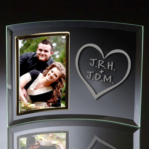 Curved Initials Frame