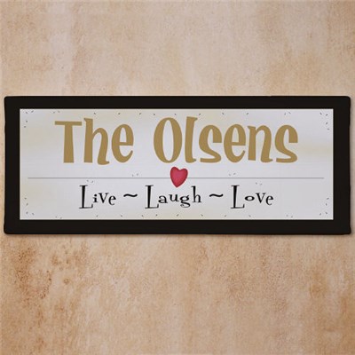 Live Laugh Love Canvas