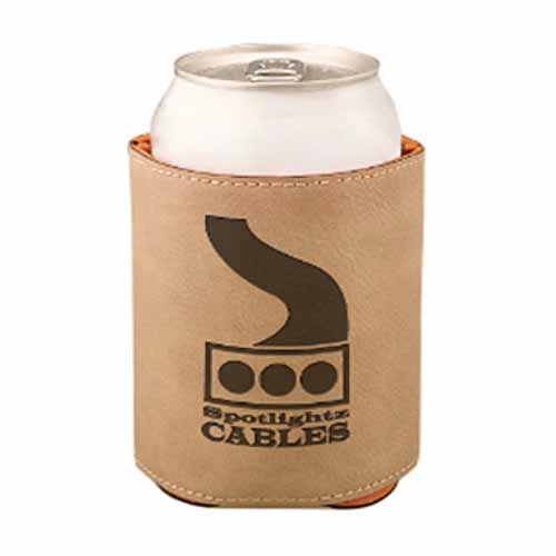 Logo Leather Beverage Holder