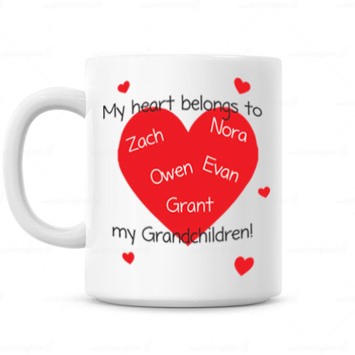 Nana's Heart Mug