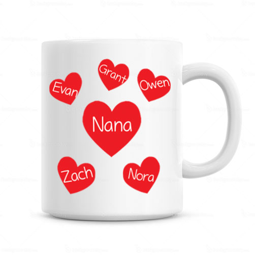 Nana's Heart Mug