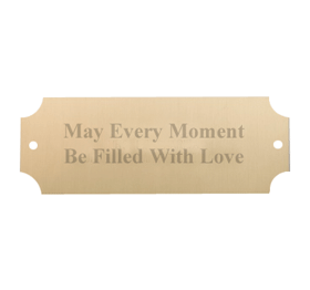 Notched Brass Plate