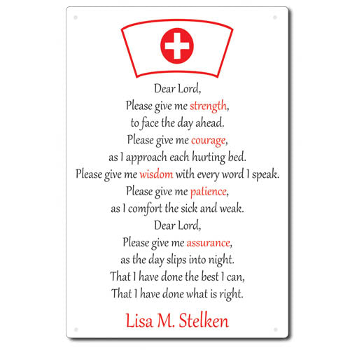 Nurse Prayer SIgn