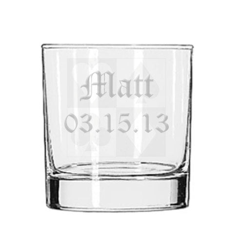 Poker Rocks Glass