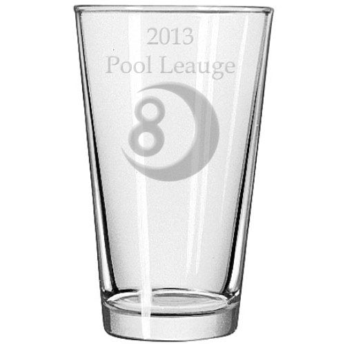 Pool Pint Glass