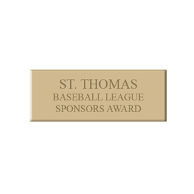 2x4 Brass Plate