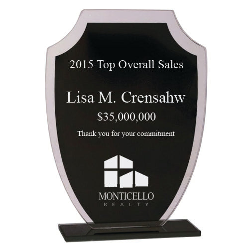 Shield Reflection Glass Award