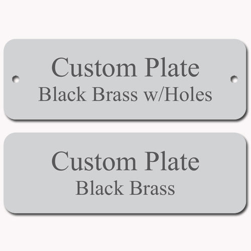 3x1 Rounded Silver Plate