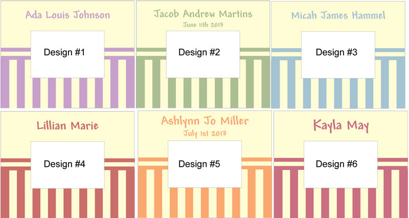 Baby Stripe Frame