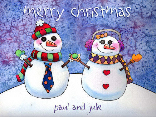 Snowman Family Doormat