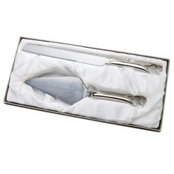 Double Heart Knife & Server Set