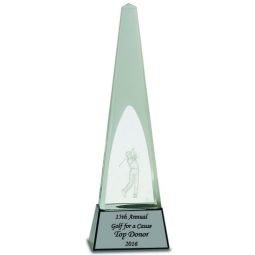 3D Golf Spire Crystal Award