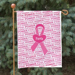 Breast Cancer Awareness Garden Flag