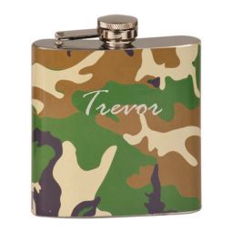 Camo Name Flask