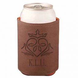 Claddagh Leather Beverage Holder S2