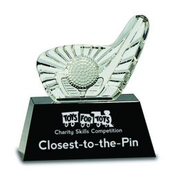 Crystal Golf Club & Ball Award