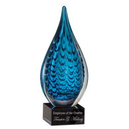 Rain Drop Art Glass Award