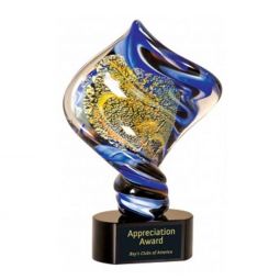 Diamond Twist Art Glass Award