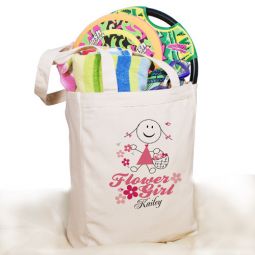 Flower Girl Tote Bag