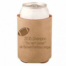 Football Leather Beverage Holder