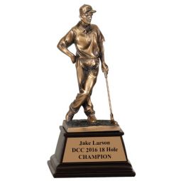 Bronze Golf Figure